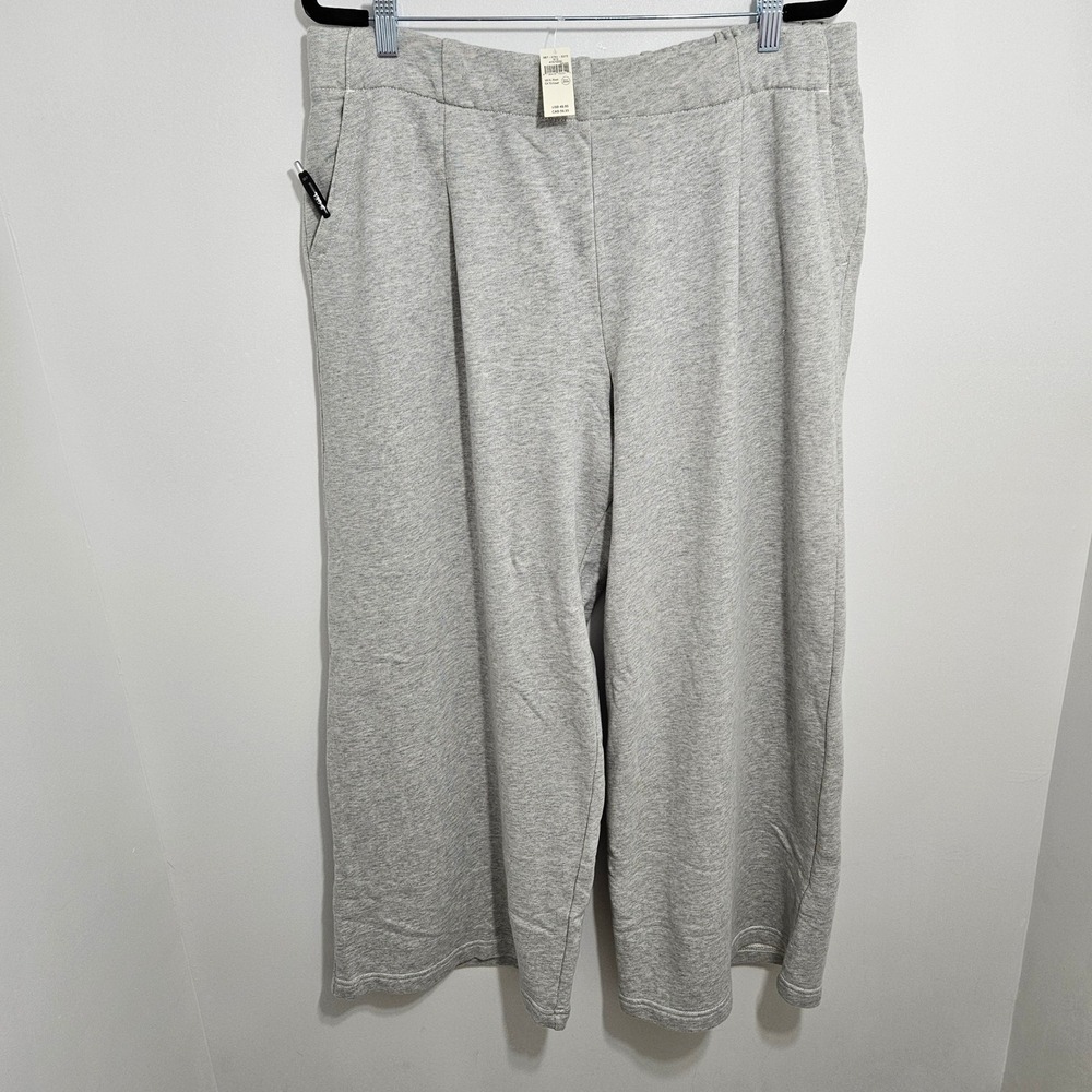 Aerie NWT Wide Leg Sweatpants High Rise Athleisure Relaxed Comfort Gray XLP - Picture 2 of 14